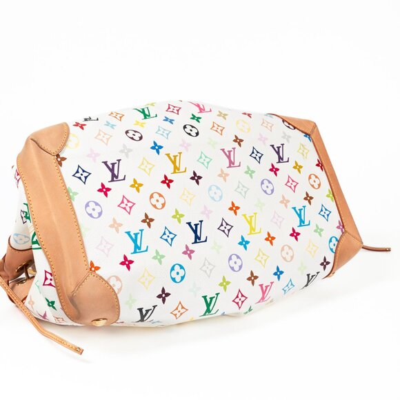 Louis Vuitton x Takashi Murakami Ursula White Multicolore Monogram Handbag - Picture 5 of 13
